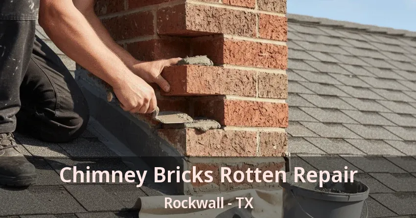 Chimney Bricks Rotten Repair Rockwall - TX